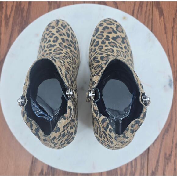 Linea Paolo Freida Platform Wedge Bootie In Suede Cheetah Print - Picture 4 of 7